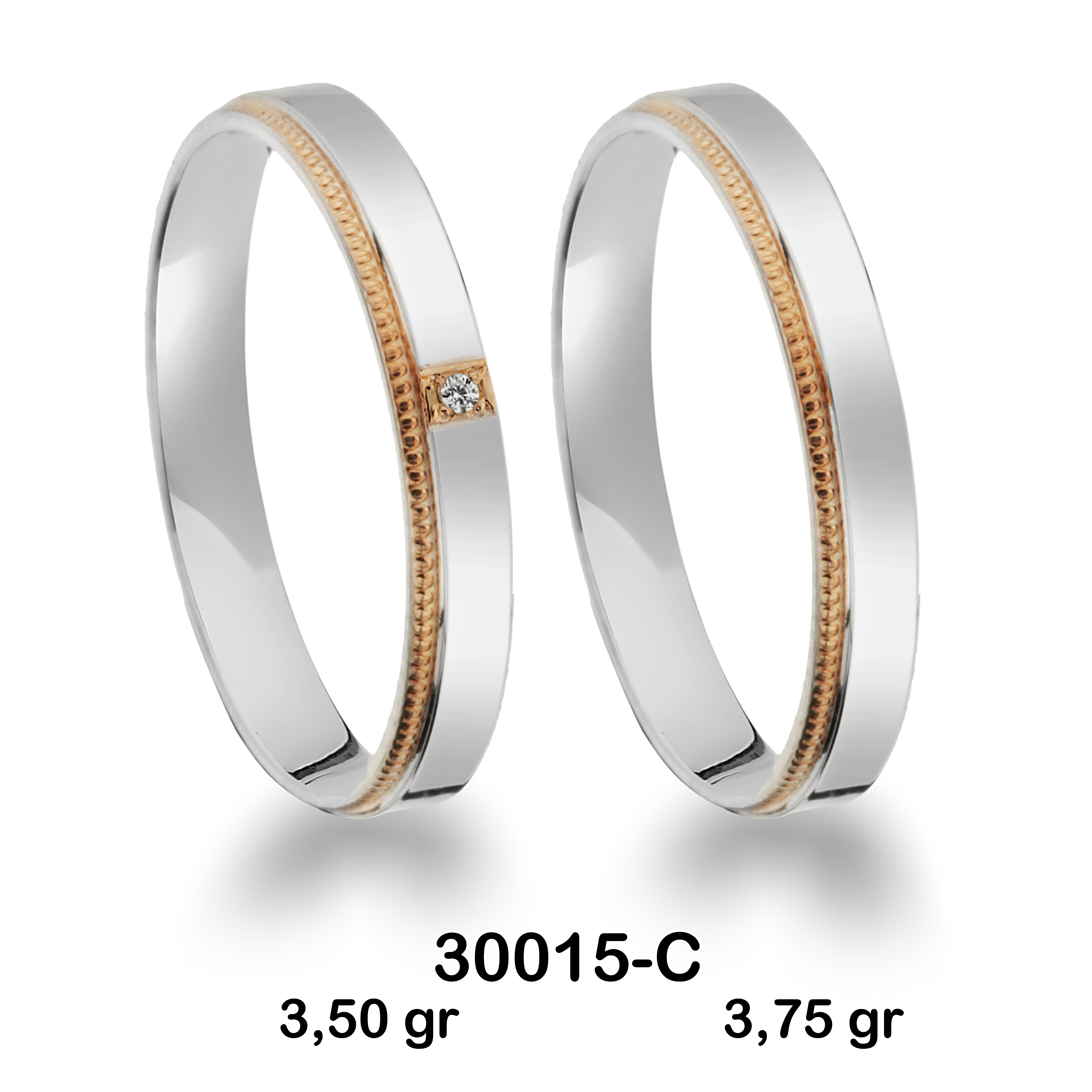 Beyaz Alyans Modelli-30015-C